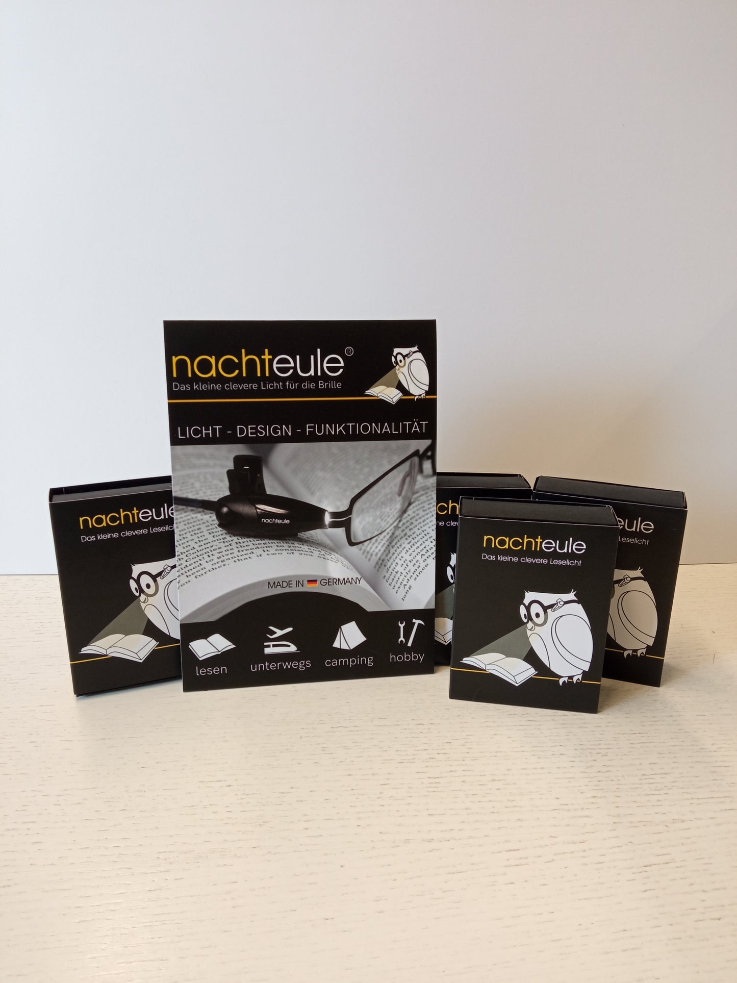 nachteule Reseller Set SMALL / 8 Stück + Tisch-Aufsteller