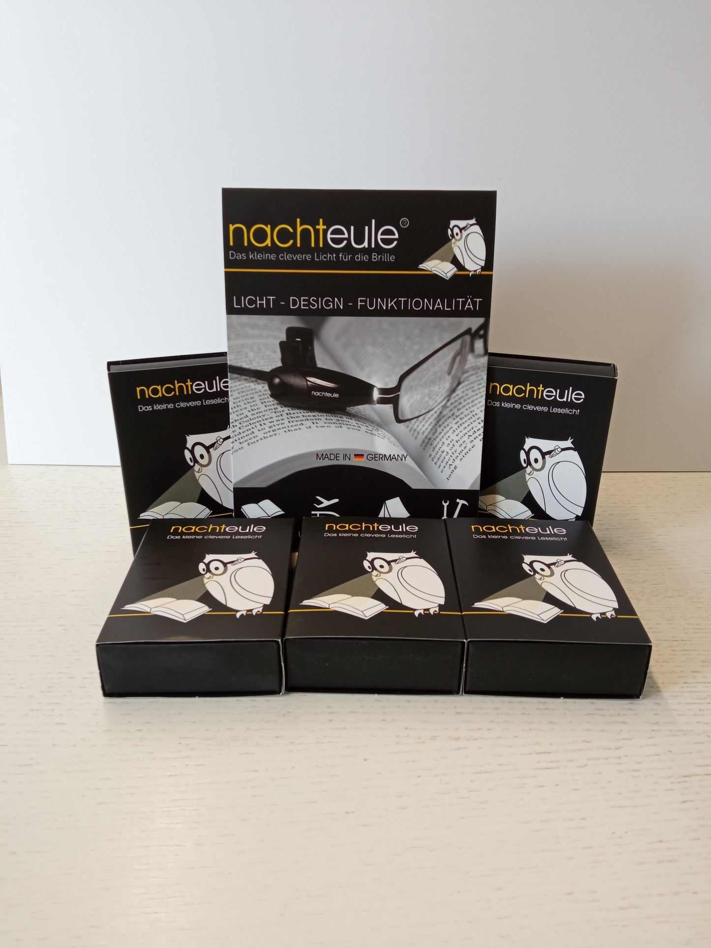 nachteule Reseller Set SMALL / 8 Stück + Tisch-Aufsteller
