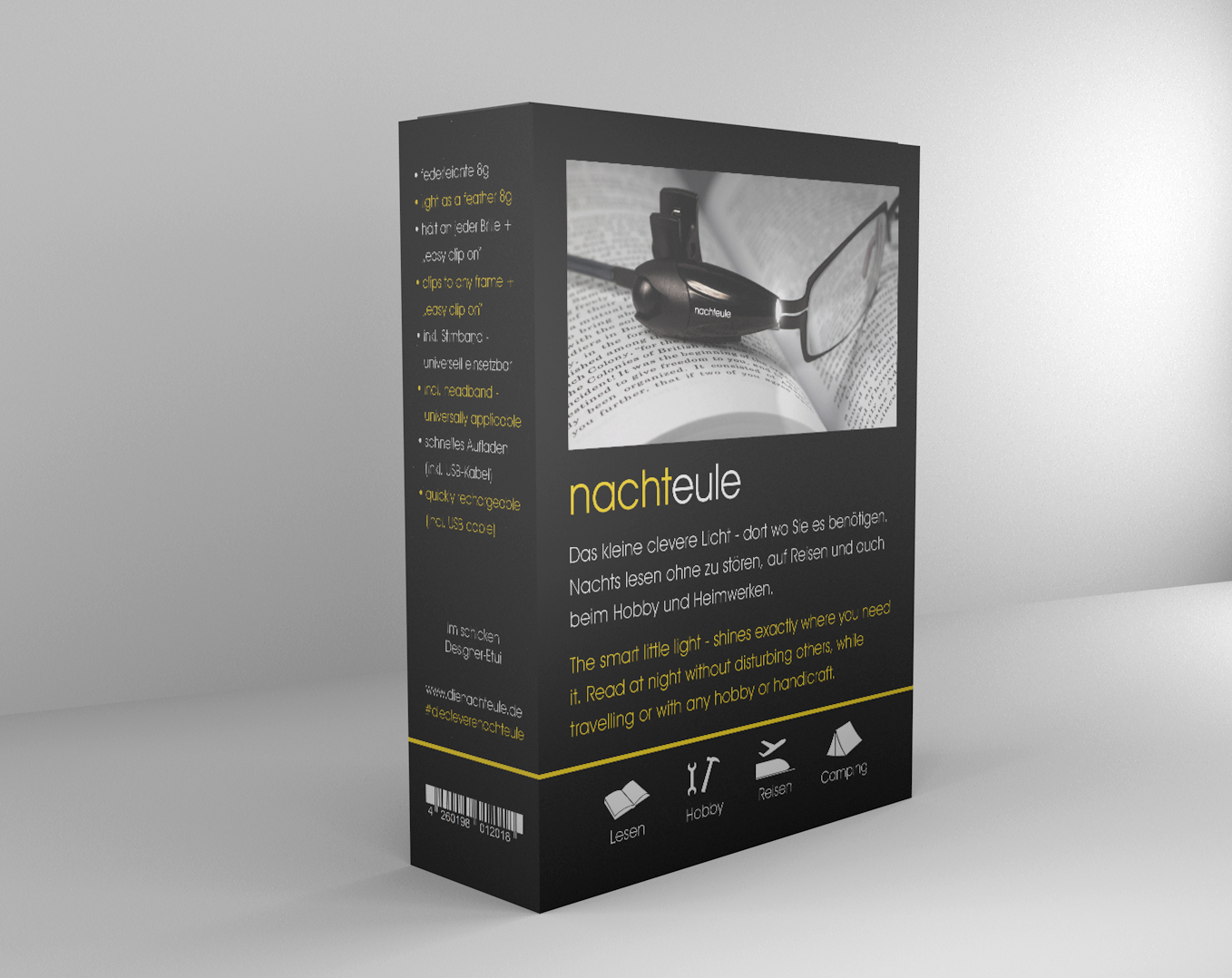 nachteule Reseller Set SMALL / 8 Stück + Tisch-Aufsteller
